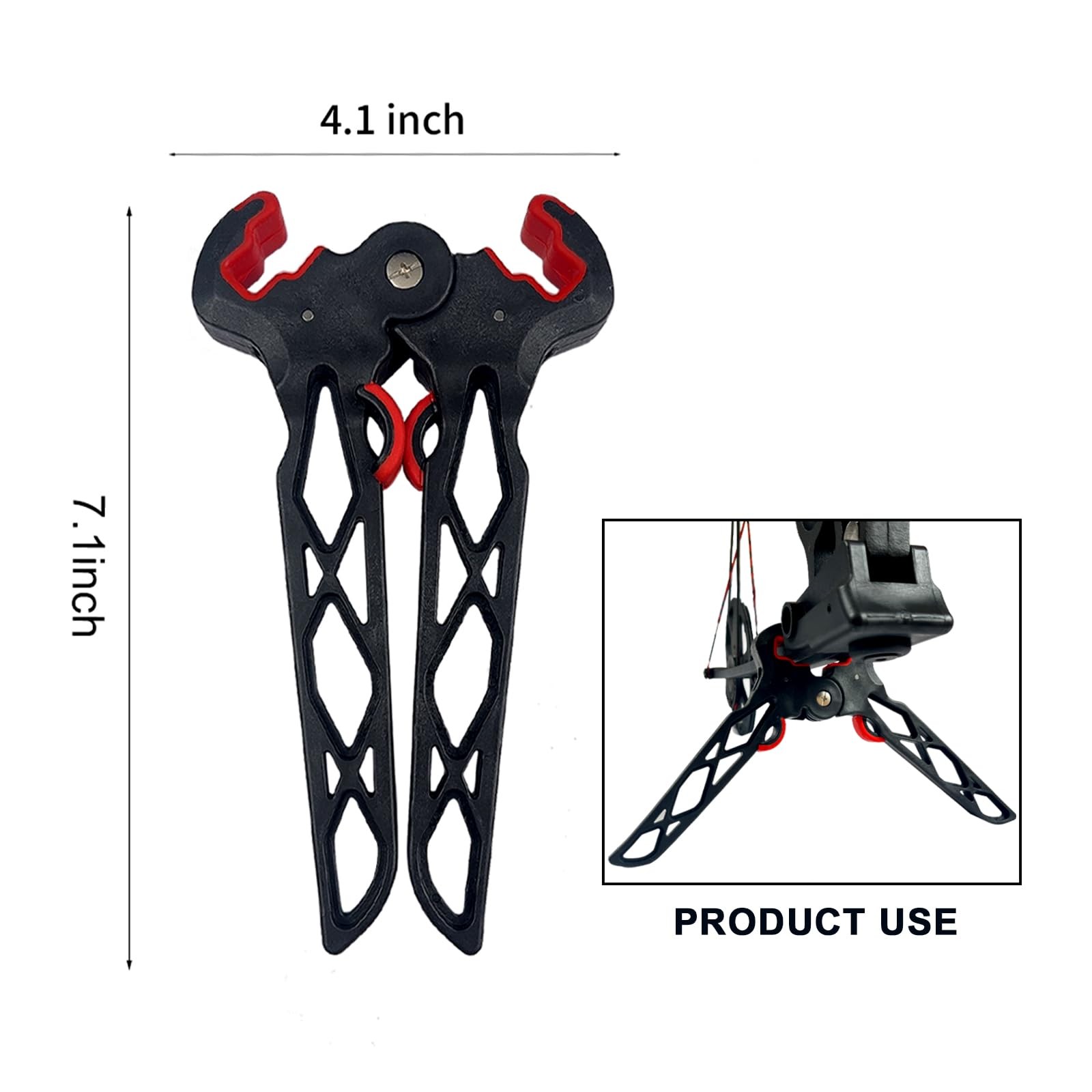 - QI HUO JU - Archery Bow Stand Folding Compound Stands Jack Black