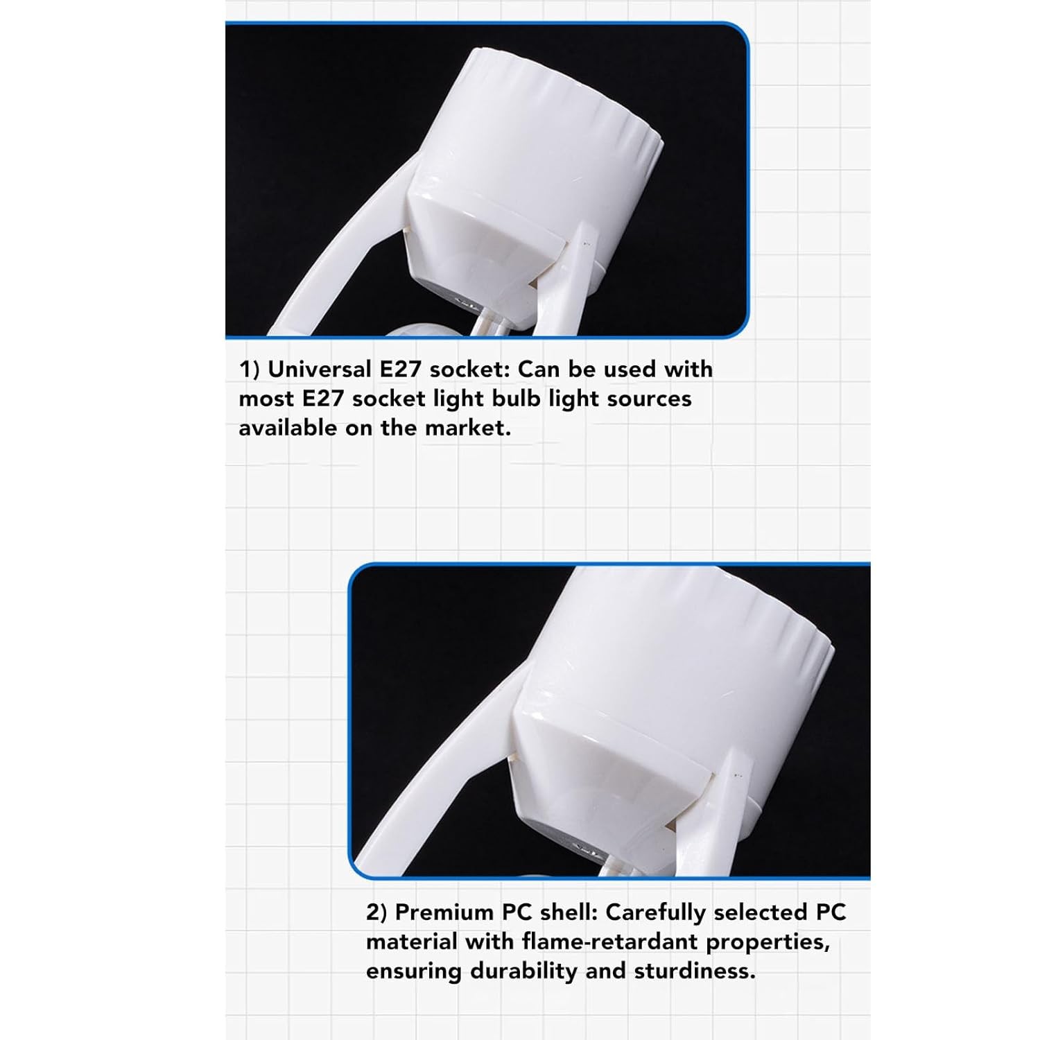 Infrared PIR Motion Sensor E27 LED Light Lamp Bulb Holder Socket Switch 110/220V