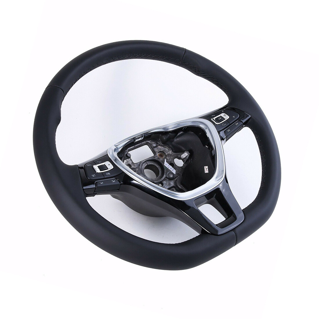 Black Leather Multifunction Steering Wheel Fit For VW Golf Jetta Passat5G0419091