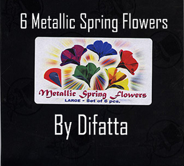 METALLIC LARGE SPRING FLOWERS - SET OF SIX BY DIFATTA
