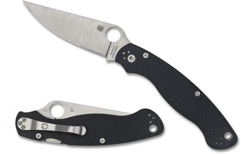 SPYDERCO Military 2, Carbon Fiber Handles, SPRINT RUN, Crucible CPM S90V C36CFP2