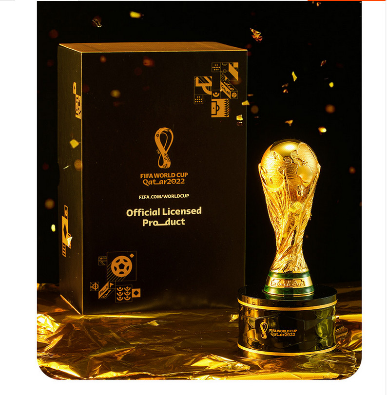 NEW Official authenti Qatar 2022 World Cup la'eeb FIFA World Cup Metal model