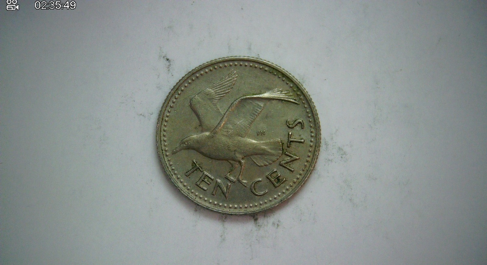 Barbados 1973 10 Cents Barbados flying fish 10 cents Coin