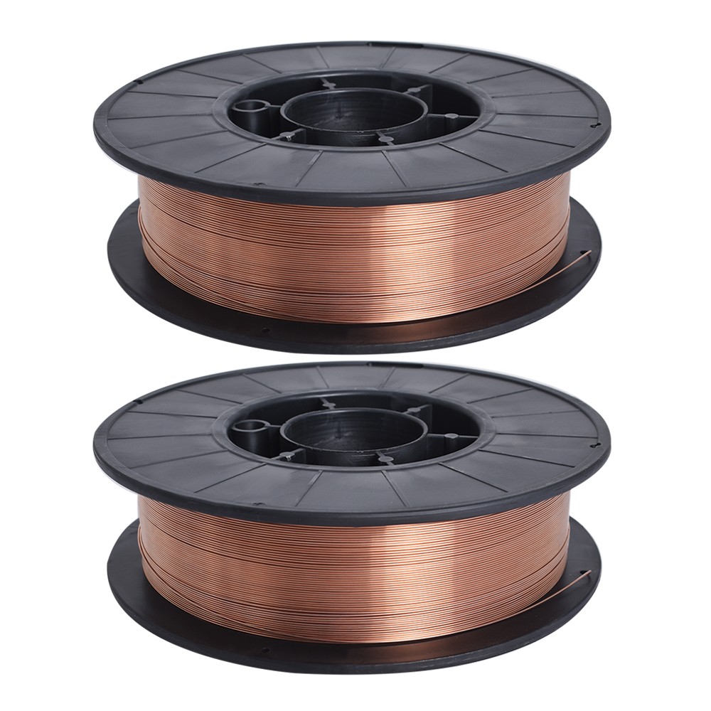 2 Pack ER70S-6 .030" (0.8 mm) Mild Steel MIG Welding Wire 10-lb Roll Wire
