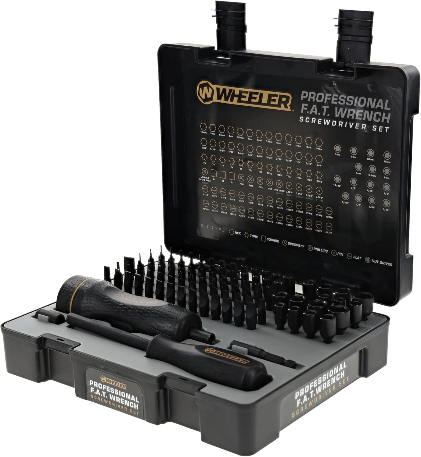 Engineering 100-Piece Professional Fat Wrench Screwdriver Set with Durable