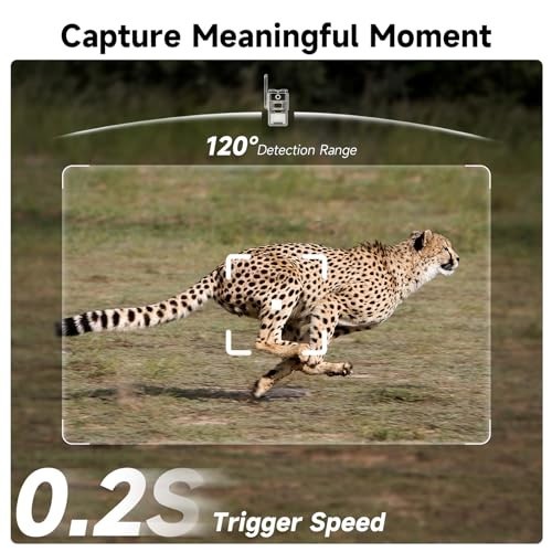 TKENPRO Trail Camera Unlimited Data Plan Cellular Trail Cameras 2K Live Video Ga