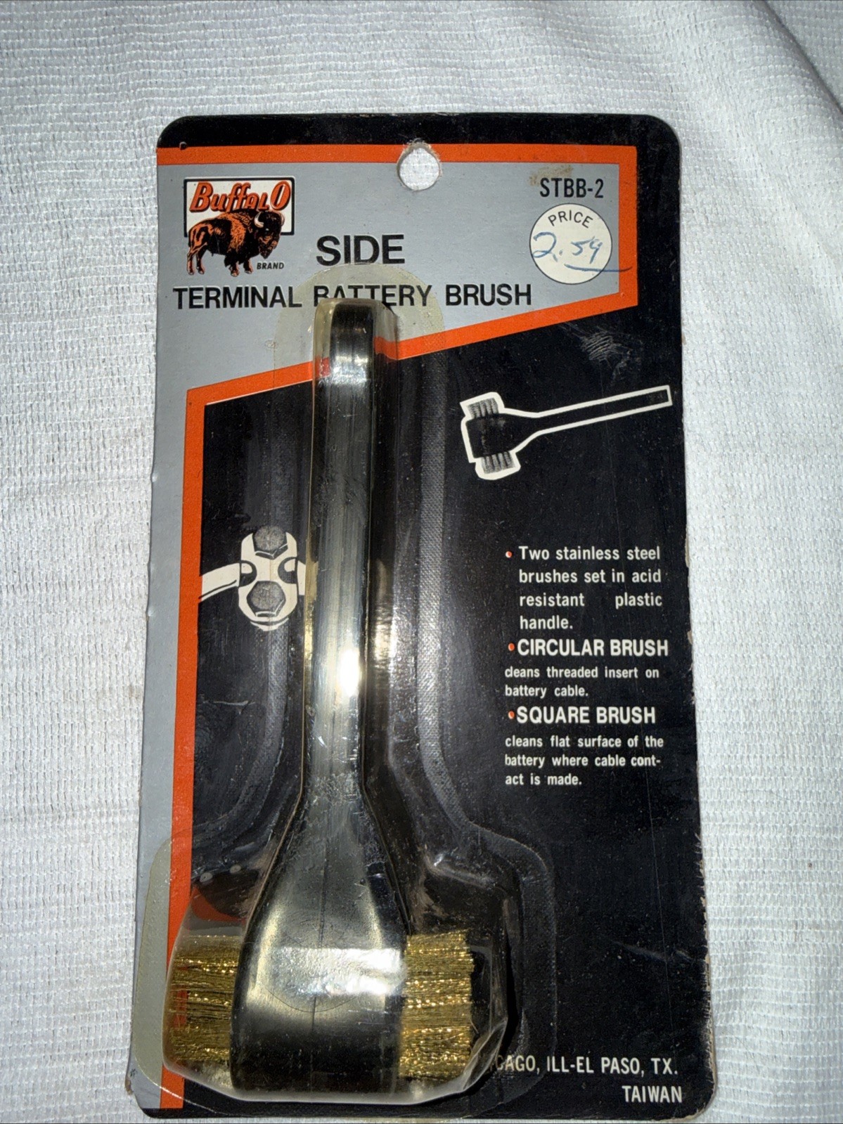 Buffalo Battery Side Terminal Cleaner Brush Vintage