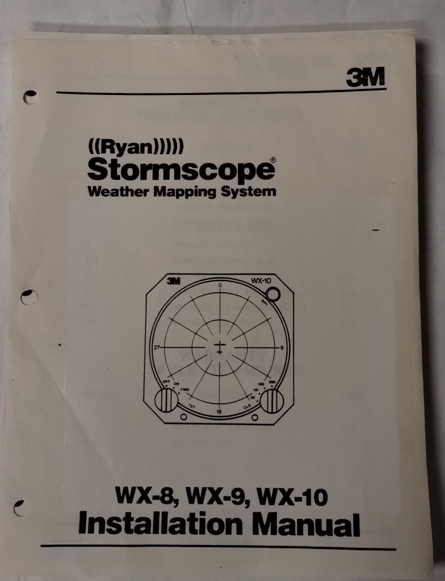 Ryan Stormscope Weather Mapping System WX-8-9-10 Installation Manual-Copy