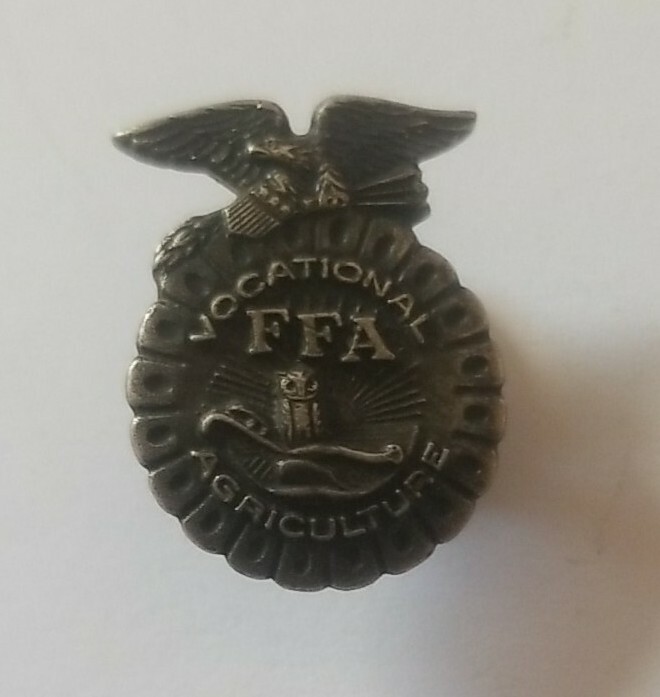 Vintage FFA Vocational Agriculture Pin Future Farmers of America Screw Back