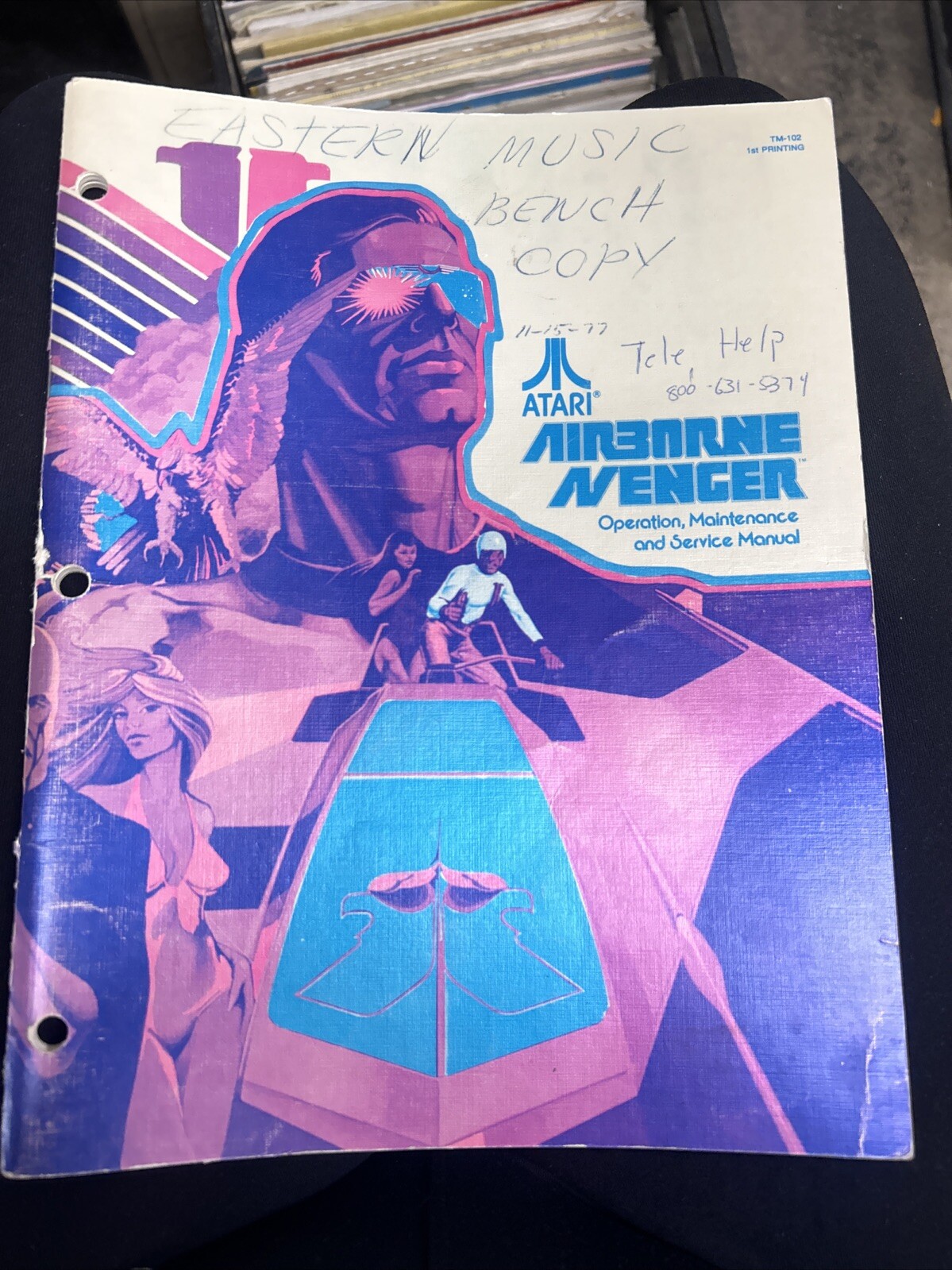 Atari AIRBORNE AVENGER Manual - good used original