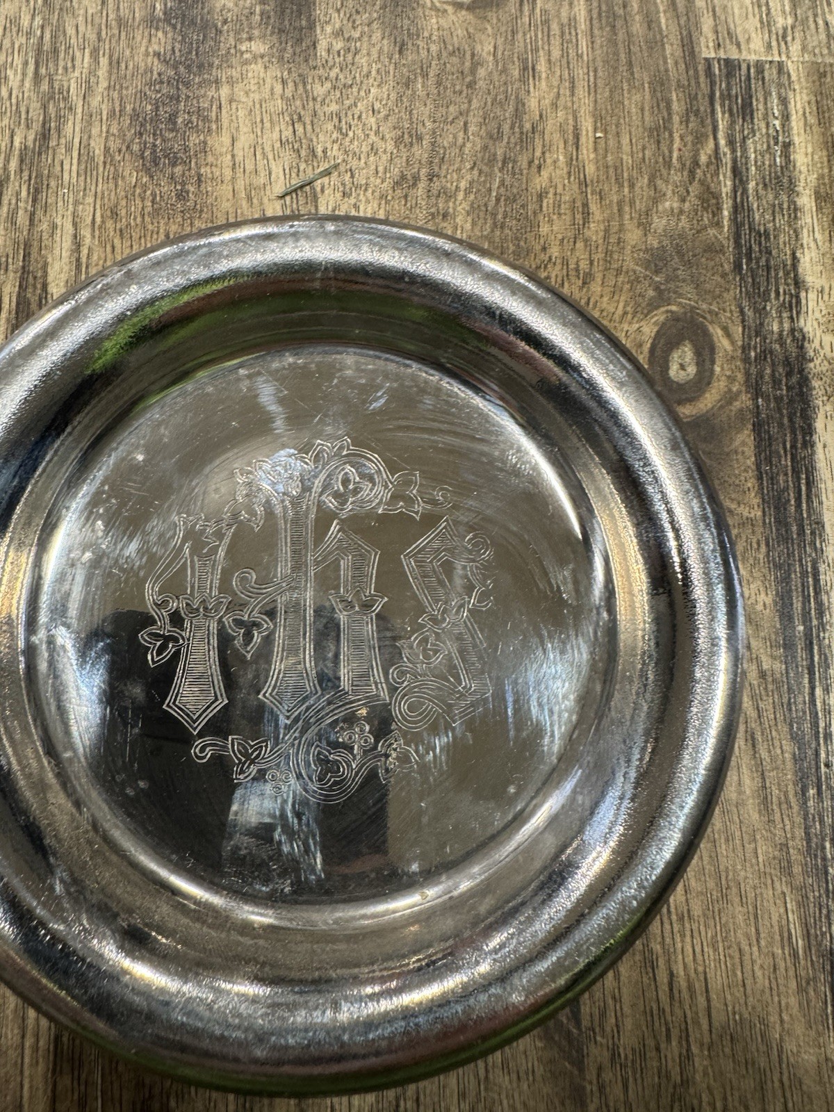 2 Eucharistic Serving Plate Small Silver Plated