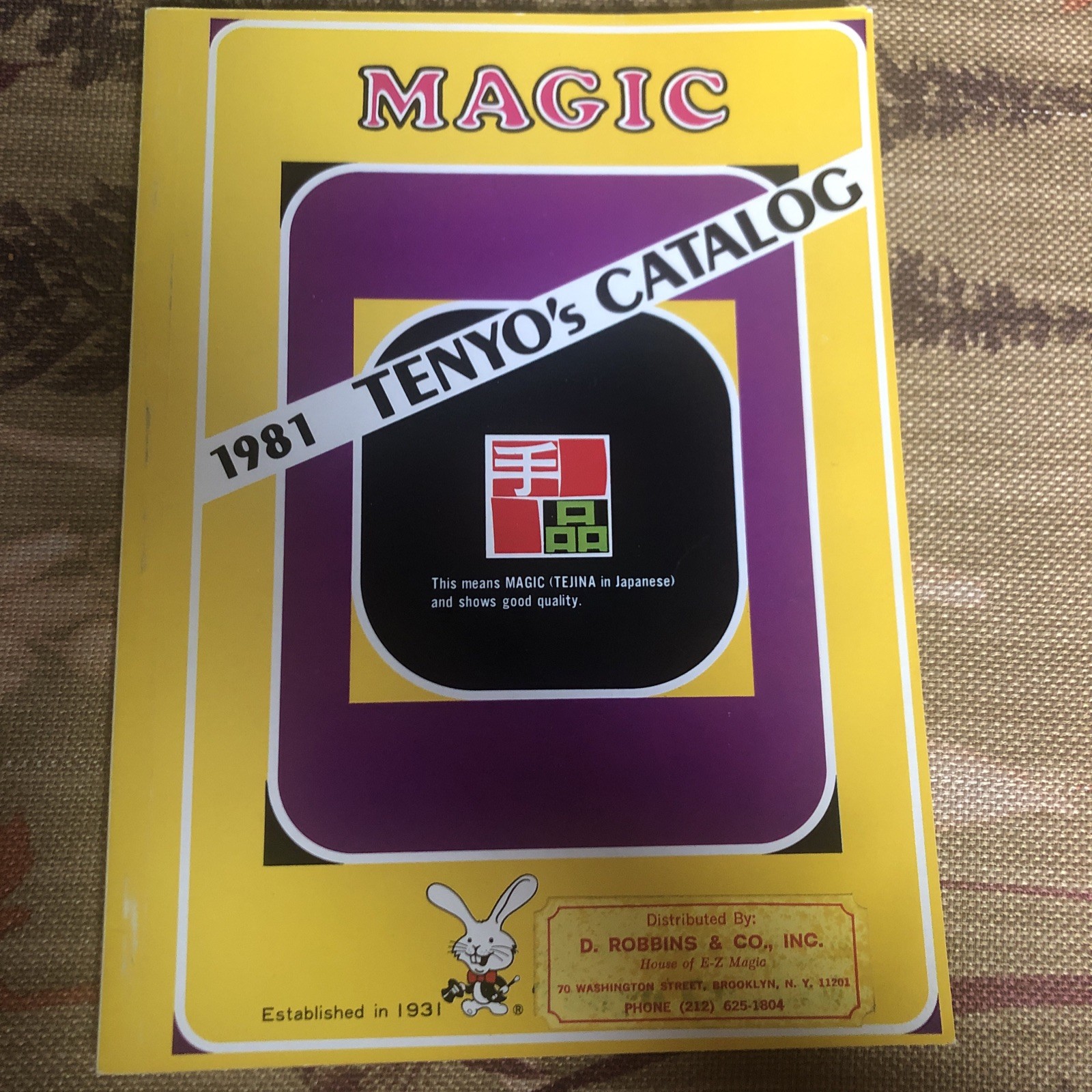 Tenyo Magic Catalog 1981 - Rare