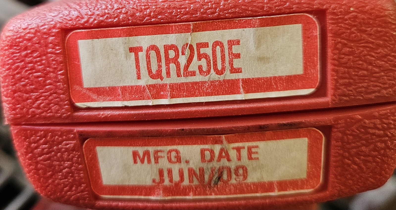 Snap On Torque Wrench CASE ONLY TQR250E Red