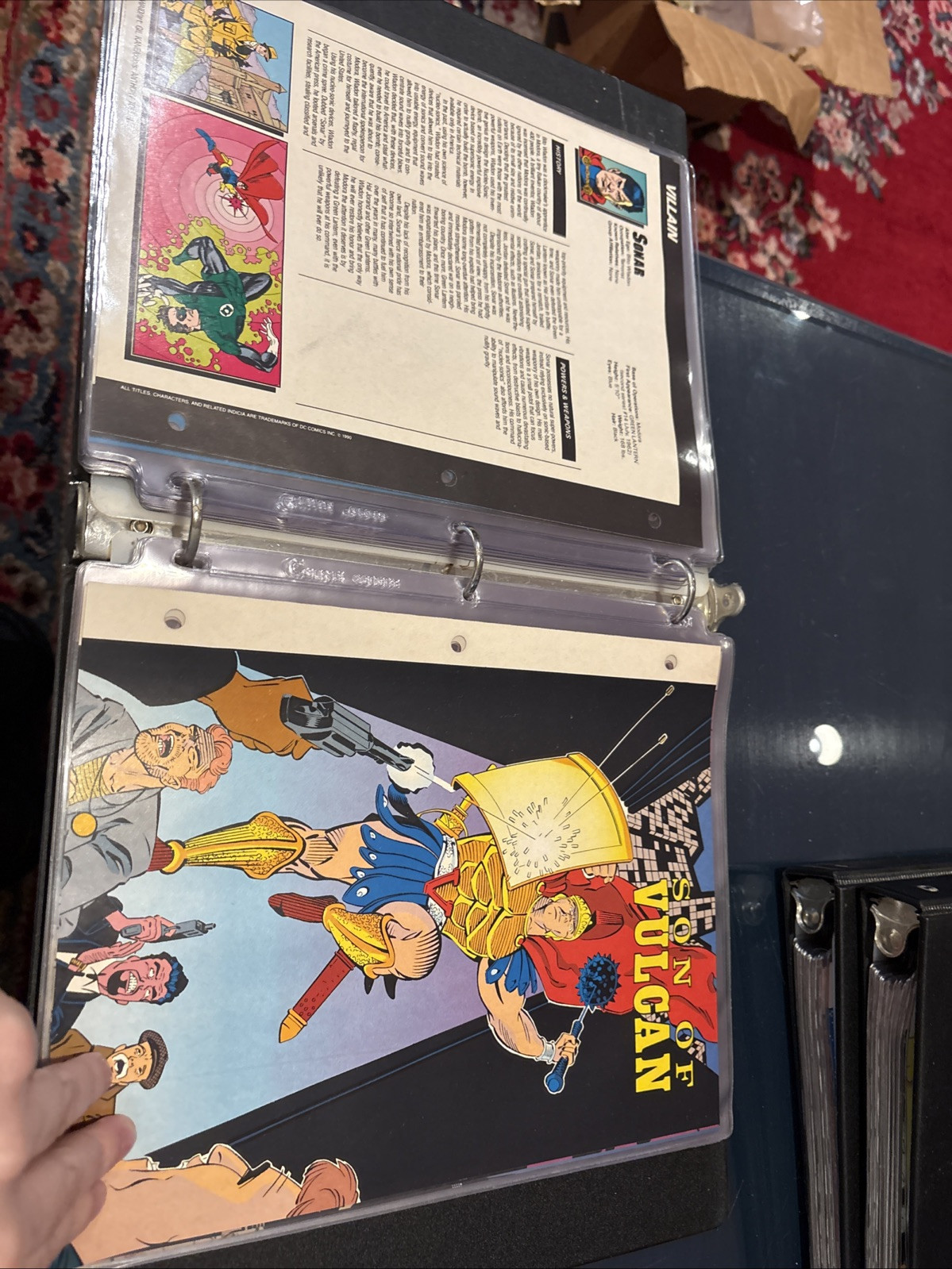 Comic Book Bio Binder