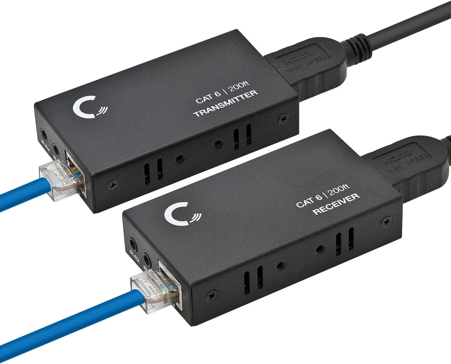 HDMI Extender Cat5e/Cat6/Cat7 Ethernet Cable Up to 330 ft 1080p, 3D