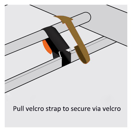 Adhesive Straps Double Side Tape Universal Straps with Loop 4 Packs