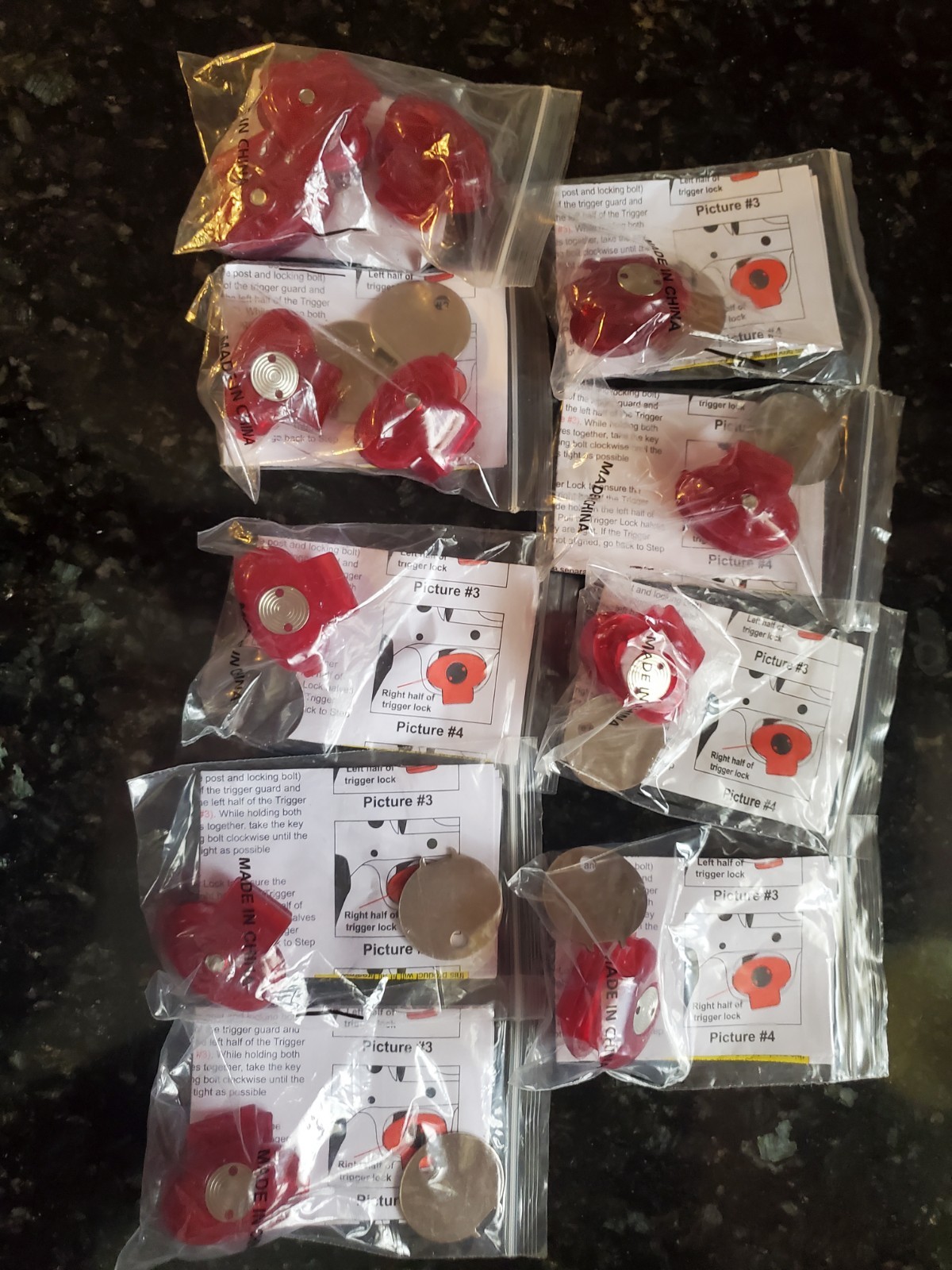 Child safety gun lock Trigger Lock Bulk Lot of 12 SHIPS FREE