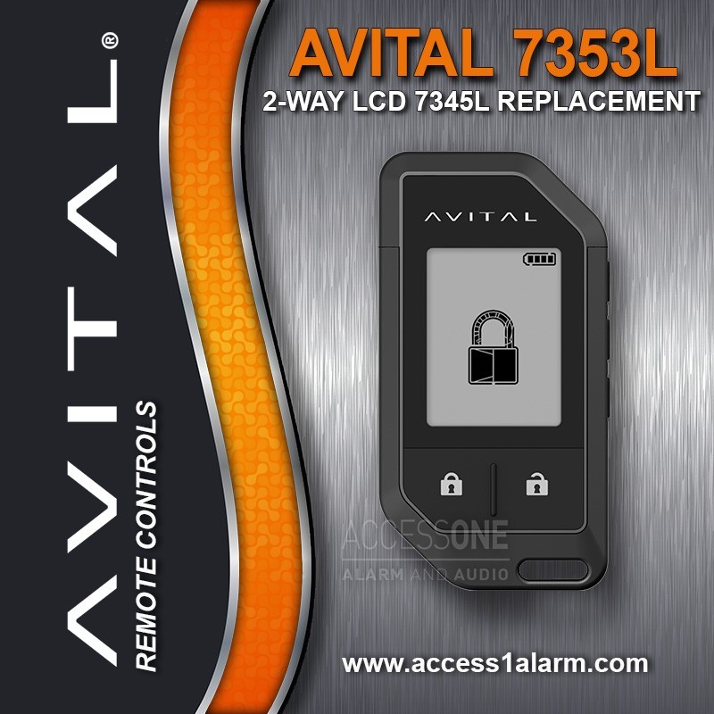 Avital 7353L 2-Way LCD Replacement Remote Control For 3308L NEW For 2025