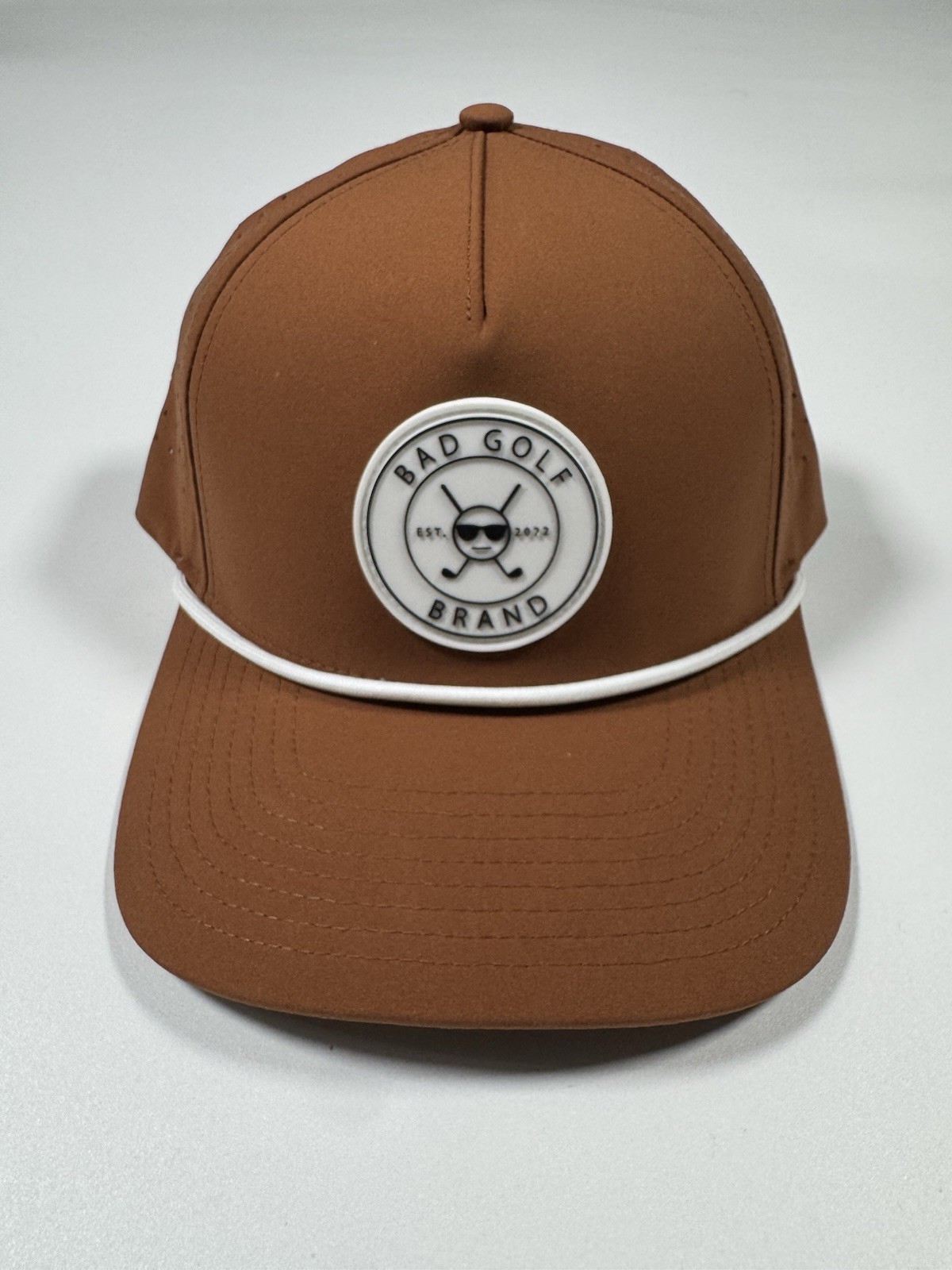 Bad Golf Brand Burnt Orange Rope Snapback Golf Hat Performance Waterproof Cap