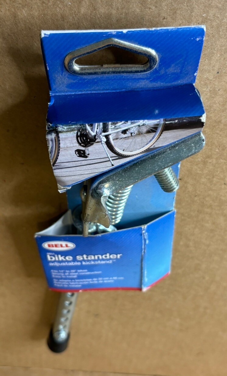 NOS Bell Adjustable Bike Standard Kick Stand, 1006674 Fits 12"-26" Bikes Retro