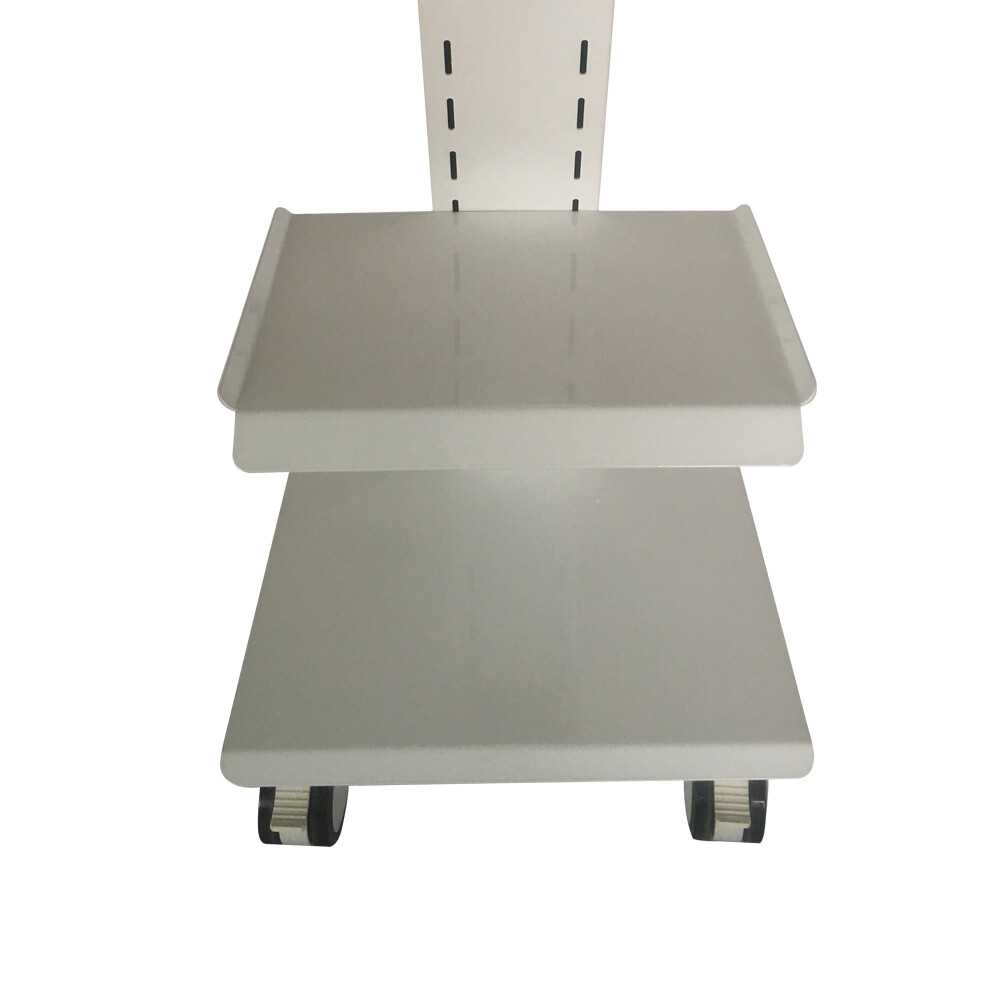 Medical Mobile Dental Trolley Cart 3-Tier Built-in Socket Equipment w/Foot Brake