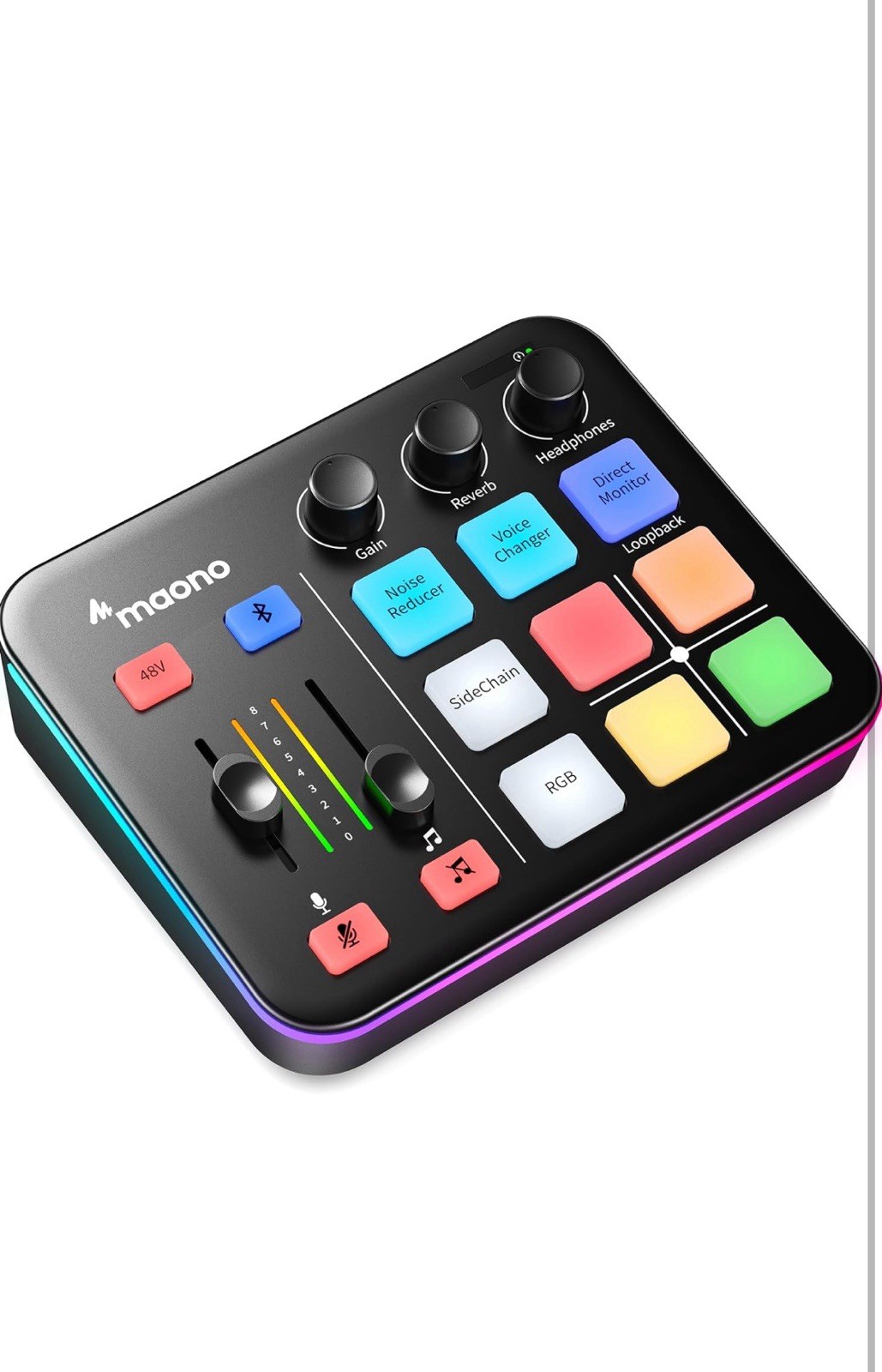 MAONO Gaming Audio Mixer, Audio Interface with Pro-preamp, MaonoCaster G1 NEO