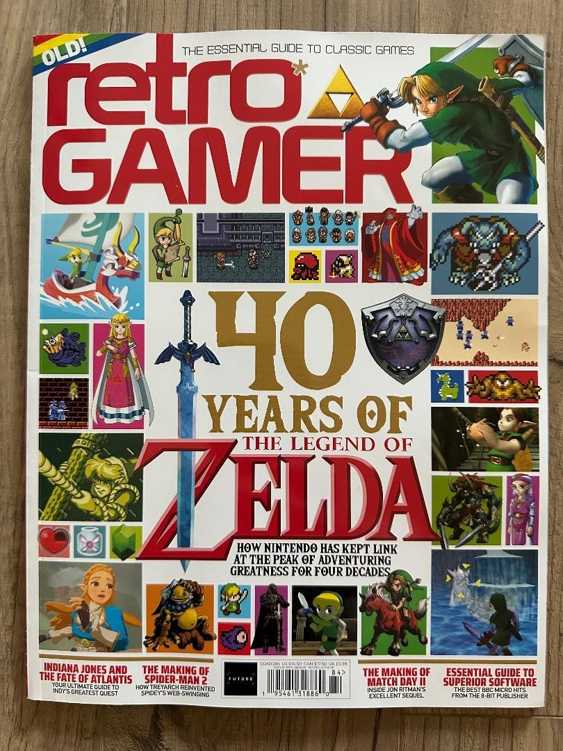 RETRO GAMER Magazine GUIDE Classic GAMES No 284 LEGEND OF ZELDA 40 Year ATLANTIS