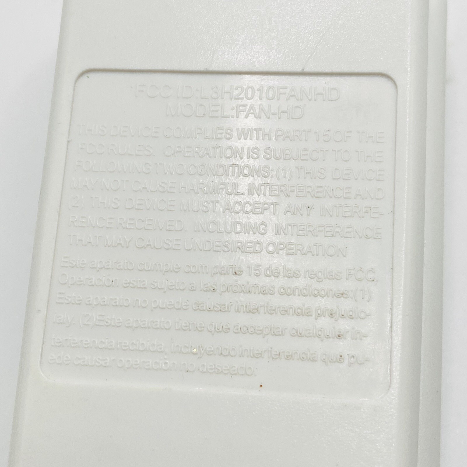 Pikeman Fan-HD Replacement Remote White