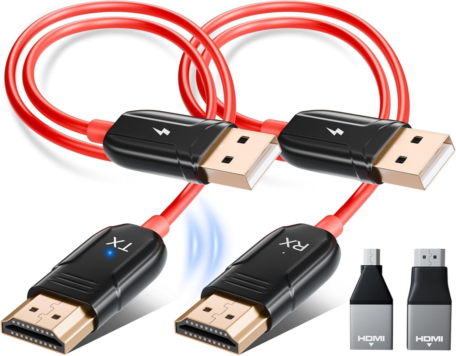 Wireless HDMI Transmitter and Receiver, 4K Decode 1080P60Hz Ultra HD Video Ou...