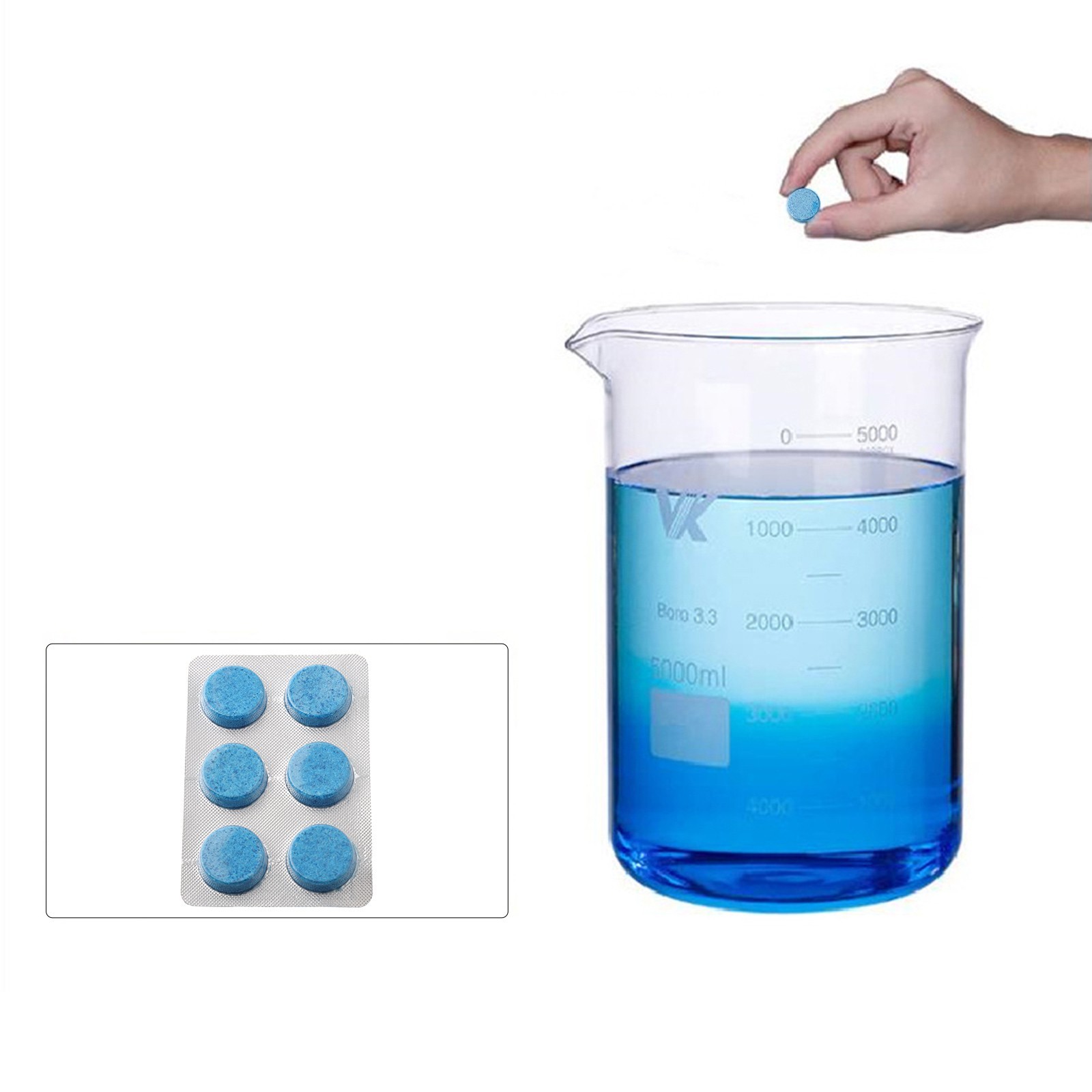 Car Windshield Glass Cleaner Effervescent Solid Tablets/Concentrated Washer