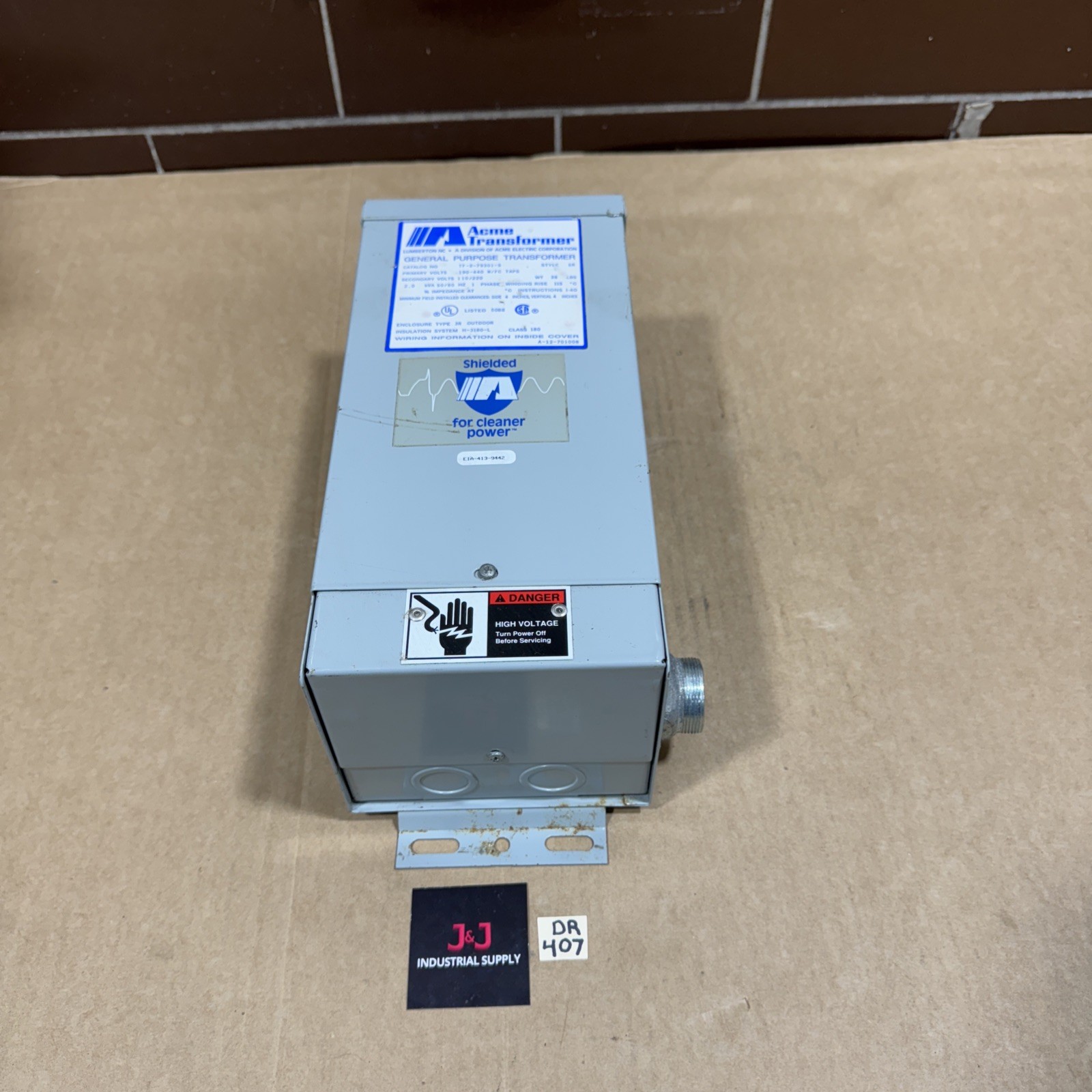 ACME Transformer TF-2-79301-S 2kVA Primary 190-440V W/FC Taps Secondary 110/220