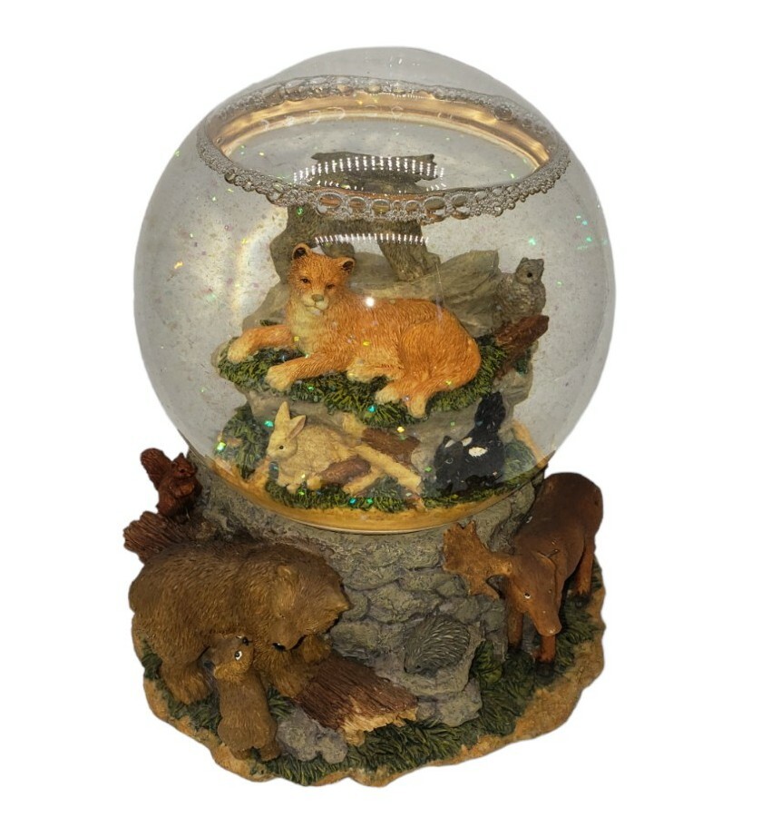 Westland Giftware Wildlife Snow Globe Music Box Plays Big Country