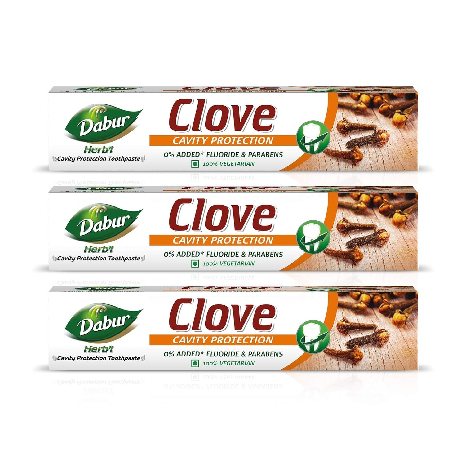 Dabur Herb'l Clove Herbal Ayurvedic Toothpaste 600g Cavity Protection Oral Care