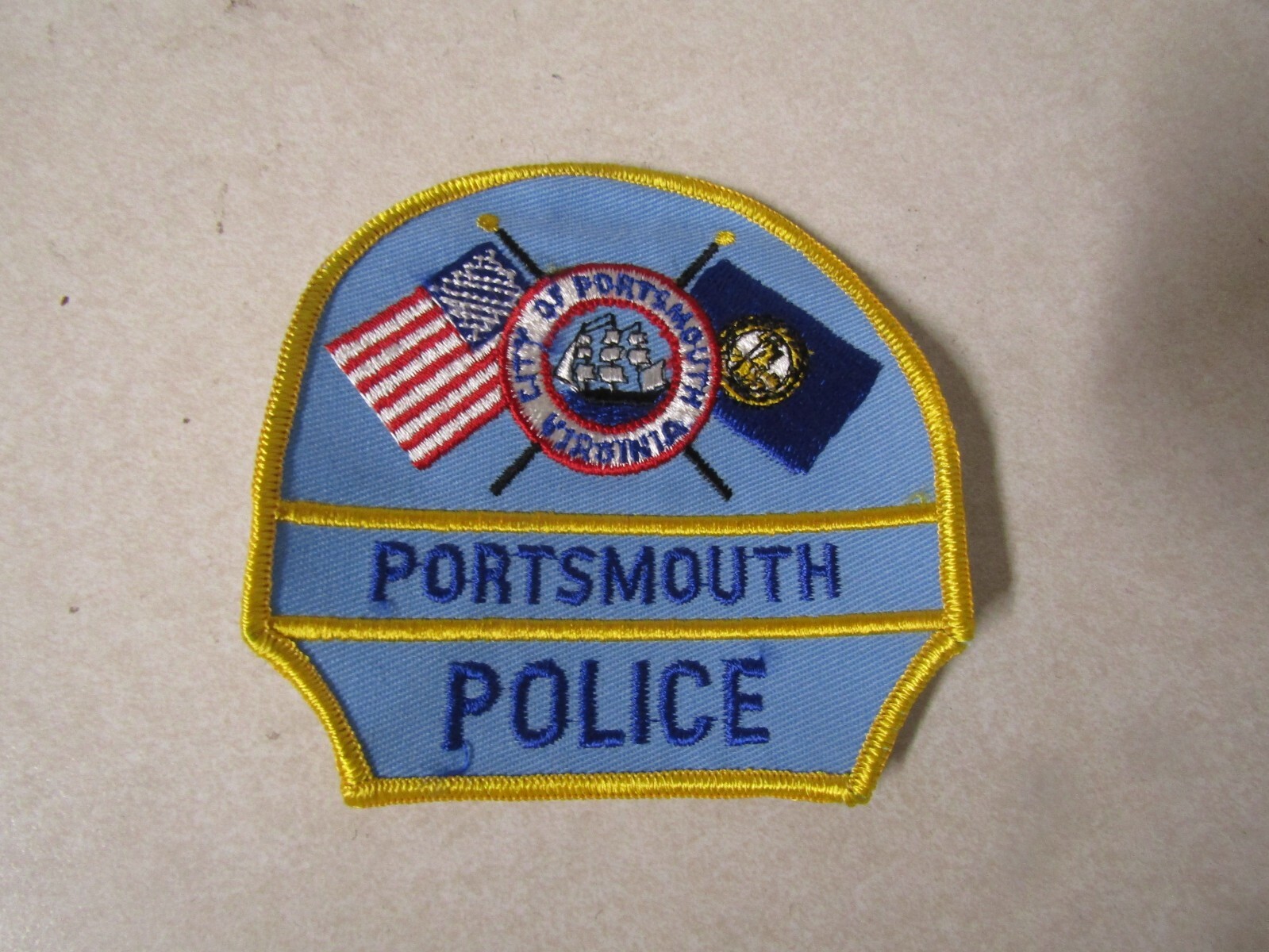 PATCH LAW ENFORCEMENT OLD VINTAGE POLICE PORTSMOUTH VIRGINIA