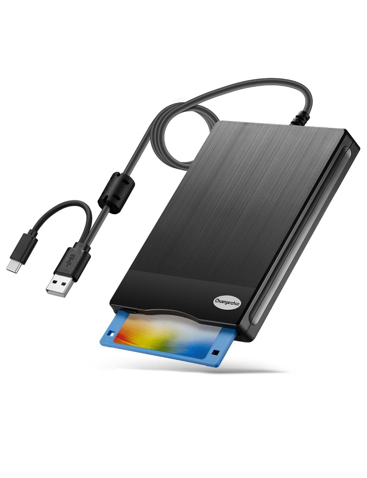 Chuanganzhuo USB Type - C Floppy Disk Reader (black)