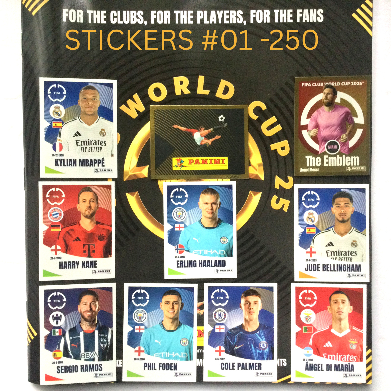2025 Panini FIFA Club World Cup Stickers #01 - 250  Pick To Complete Your Album