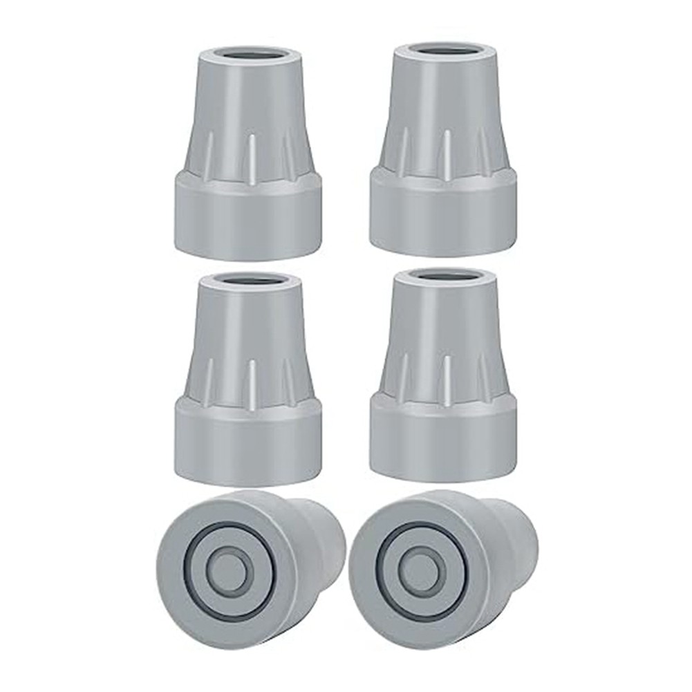 Crutch Tips, 7/8Inch Heavy Duty Non-Slip Rubber Cane Tips, Crutch Pads, 65812