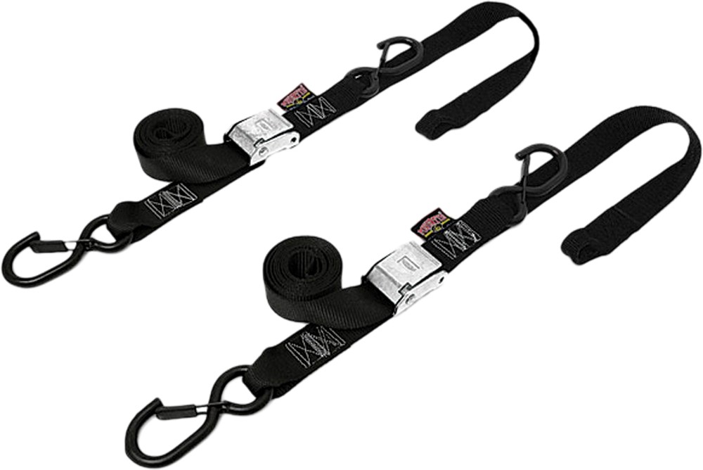 Powertye Tie-Down Rat Sec Hook Soft-Tye 1.5"X6.5' Black/Blac Straps/Tie-Downs