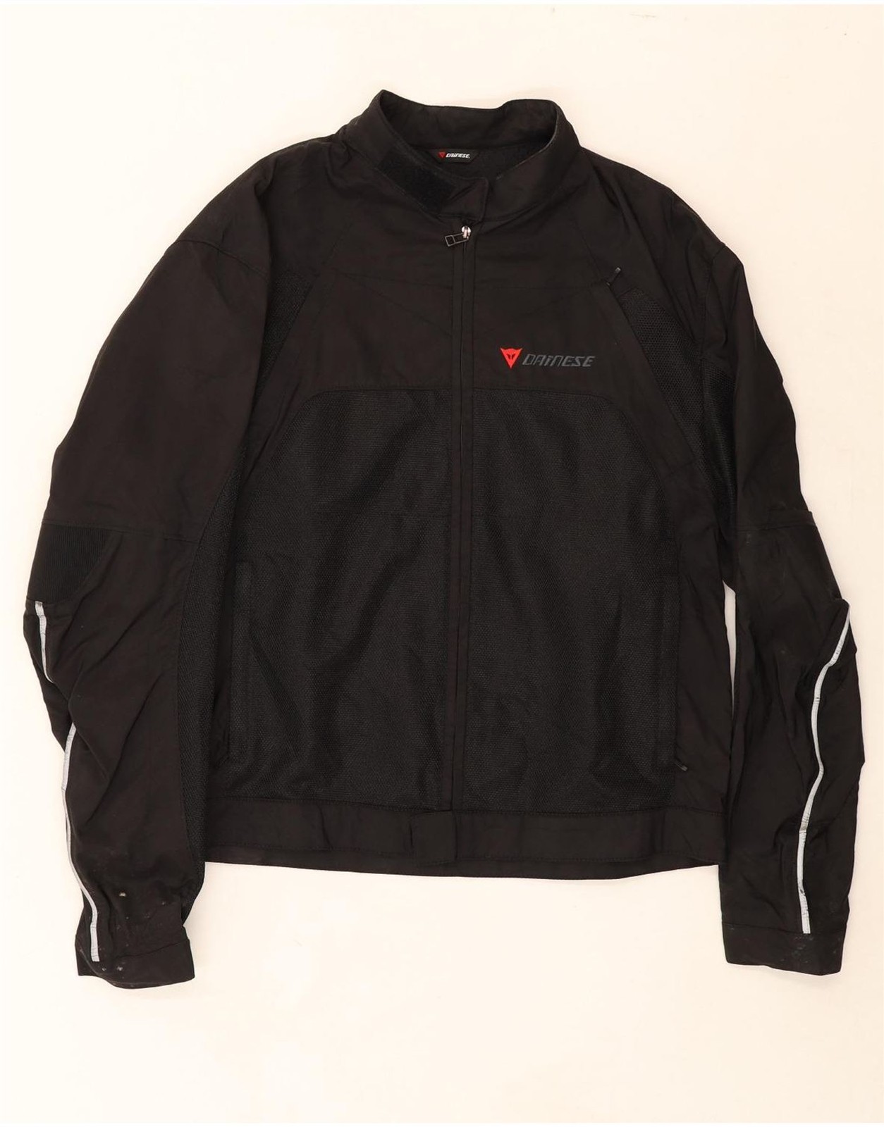 DAINESE Mens Racer Jacket IT 54 2XL Black Nylon DR50