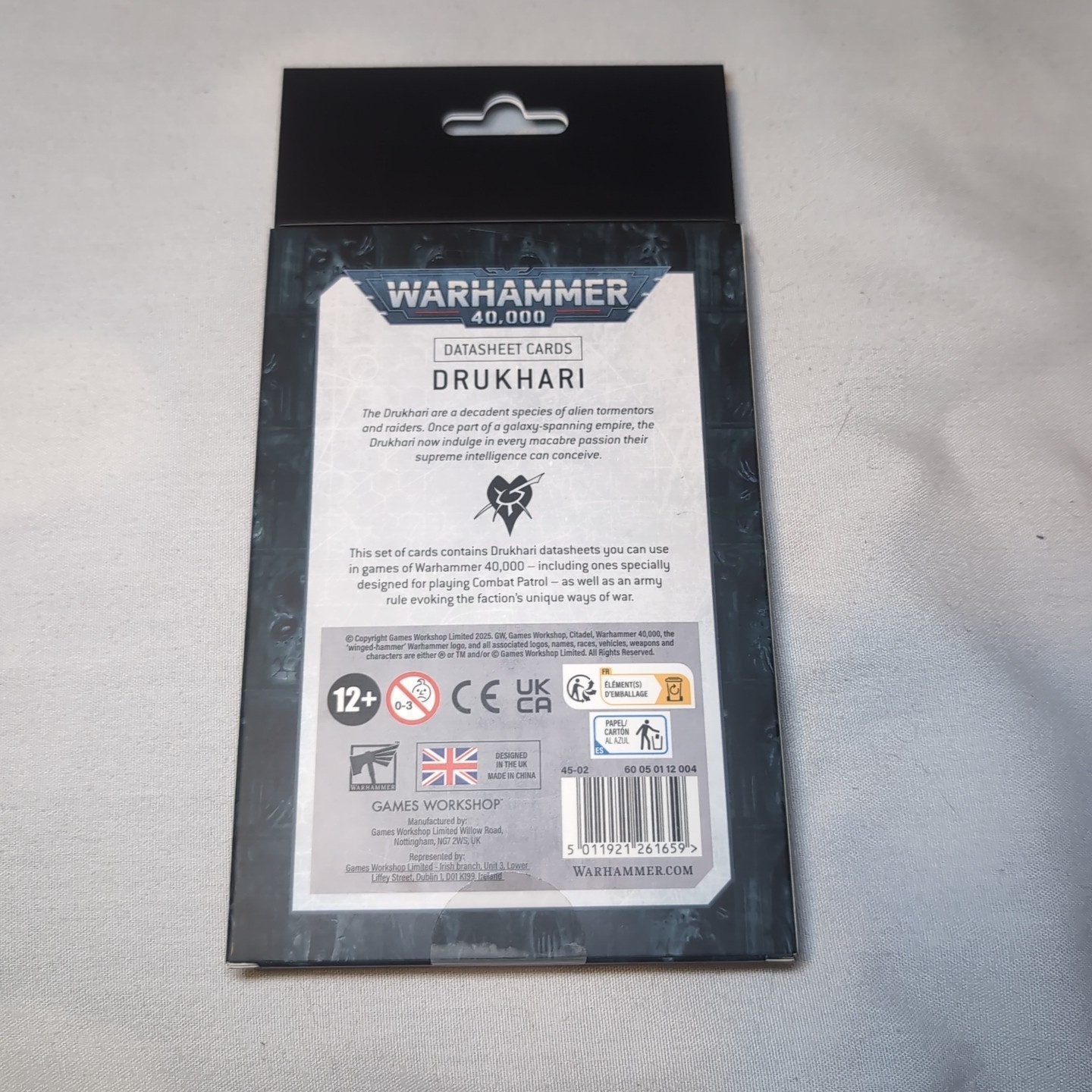 Datasheet Cards: Drukhari - Warhammer 40k - Latest Edition! 45-02
