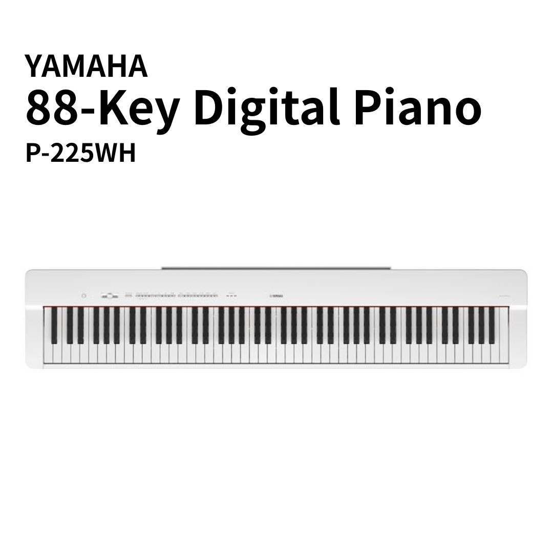 YAMAHA P-225WH Digital Piano 88-Key CFX Sound White P225WH New Ship from Japan
