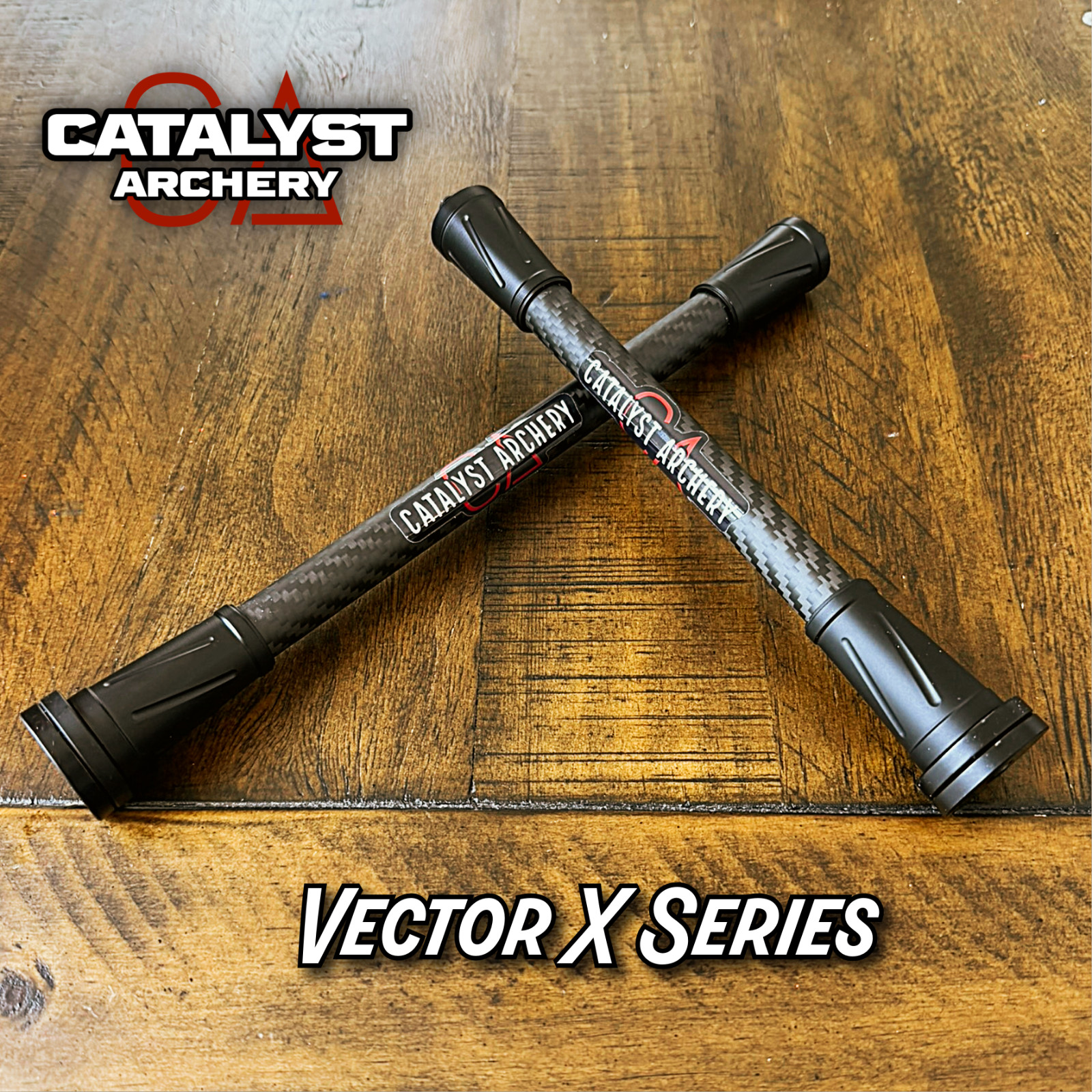 Vector X Bow Hunting Stabilizer Set 12”/10” Set by Catalyst Archery