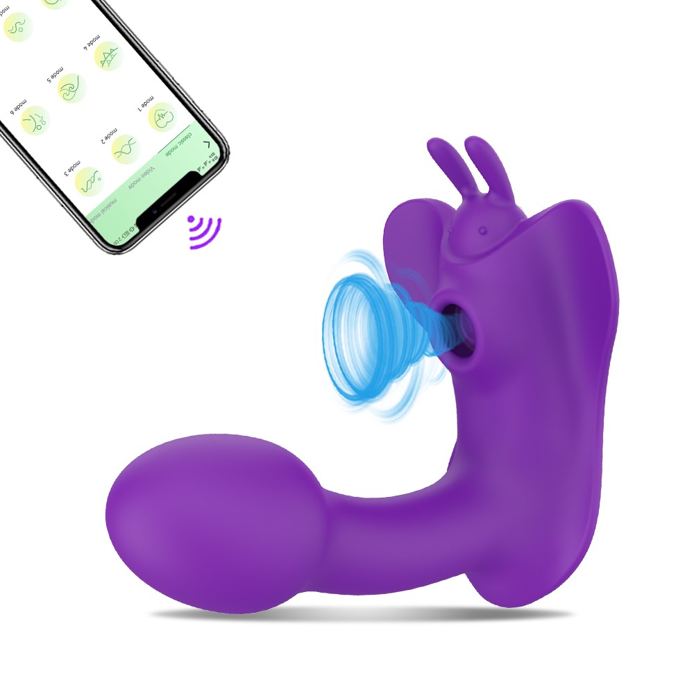 Wearable Vibrator G Spot Dildo Sucking Butterfly Panty Vibrators Couple Sex Toys