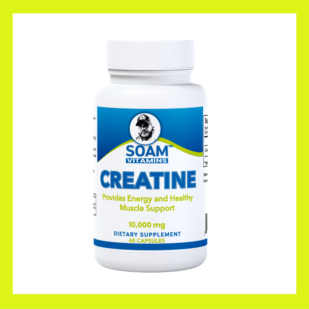 CREATINE MONOHYDRATE - Muscle growth - Fast recovery - Train harder - 60 Cap