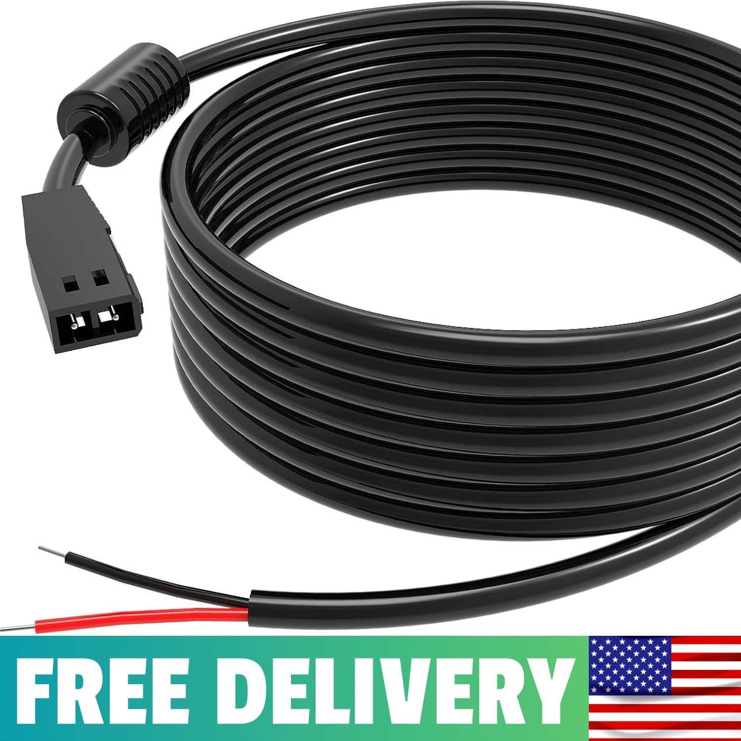 PC 11 Filtered Power Cable For Humminbird Black Standard | For Humminbird Fish