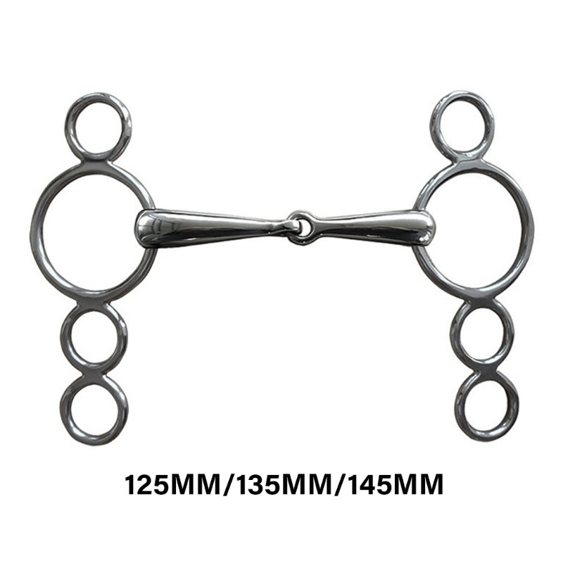 3 Rings Metal Gag Bit Stainless Steel Horse Bit Horse Equipment