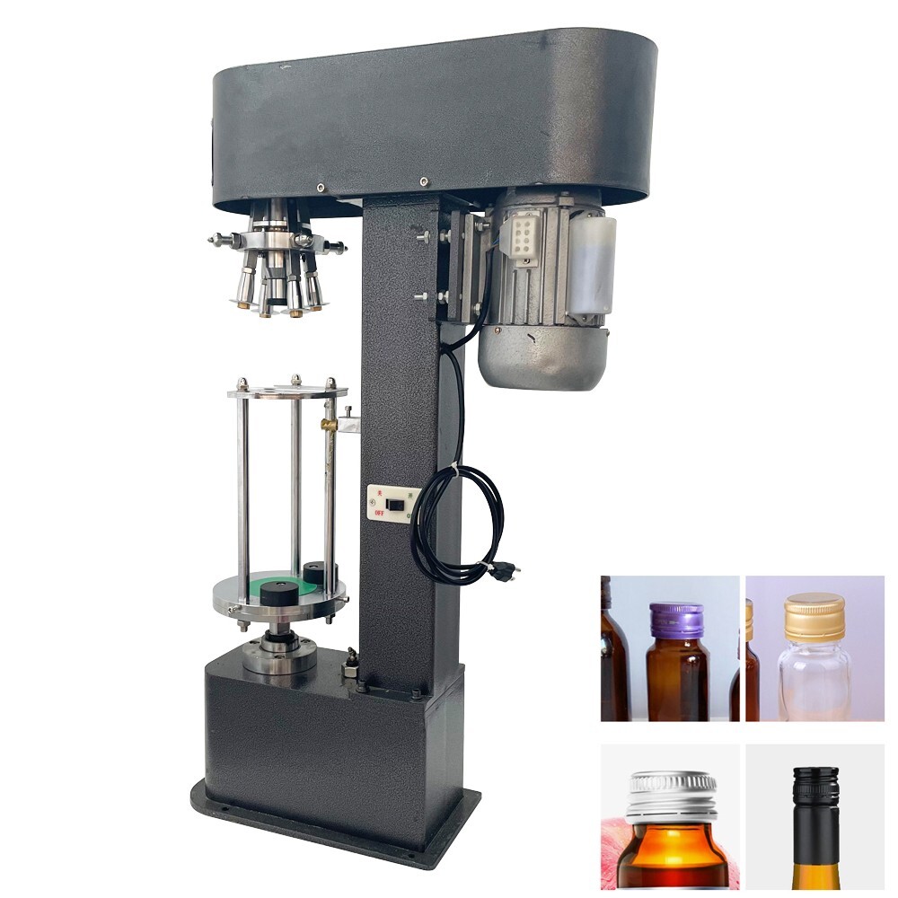 Semi-auto Capper Bottle Locking Machine Aluminum Cap Screw Capping Machine 110V