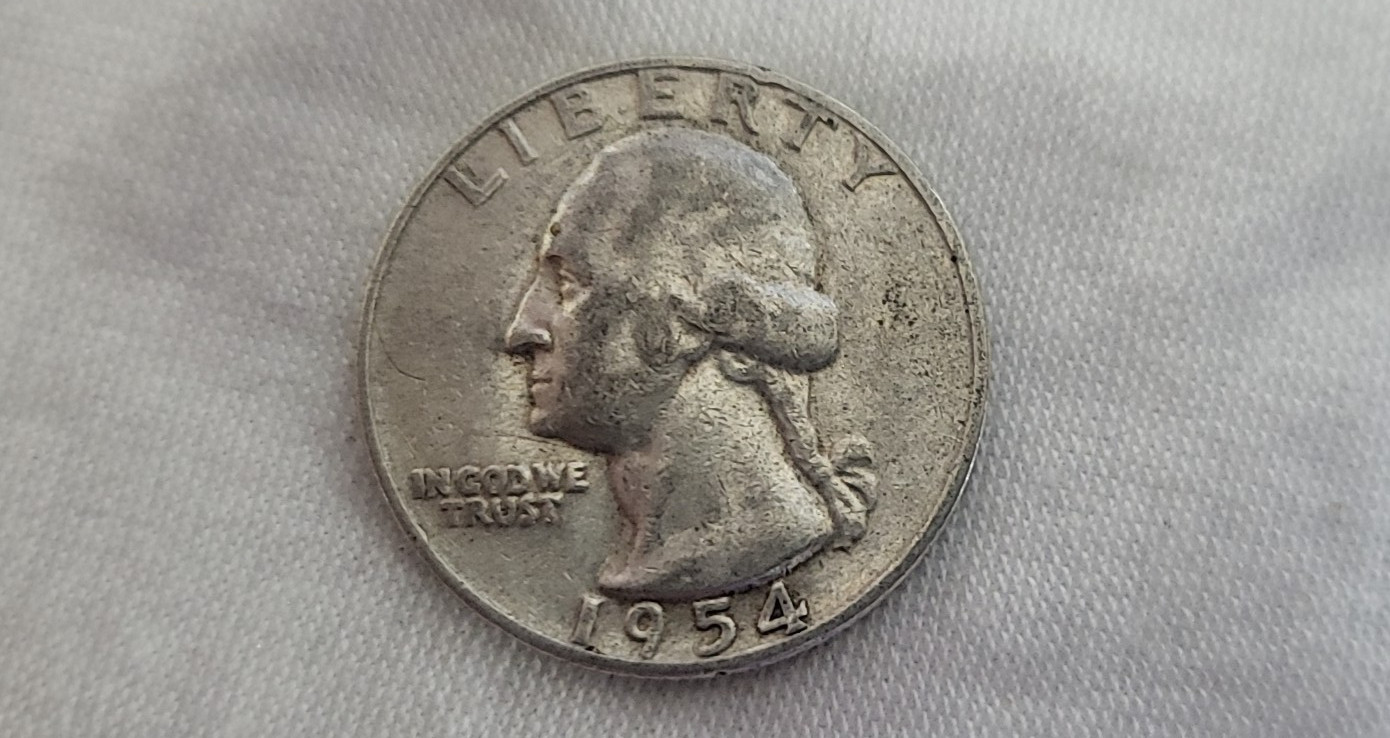 1954 D Washington Quarter in VF Condition