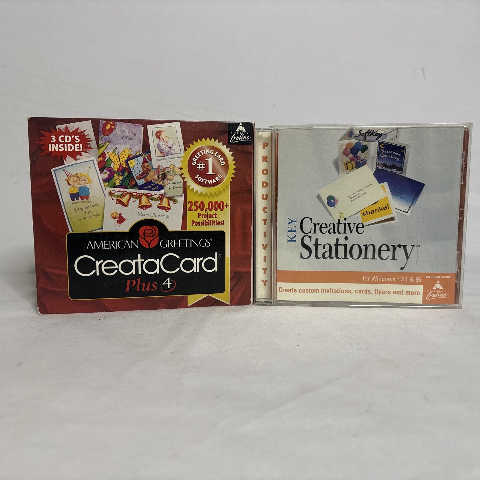 American Greeting Creata Card Plus 4 + Key Creative Stationary - Vintage PC