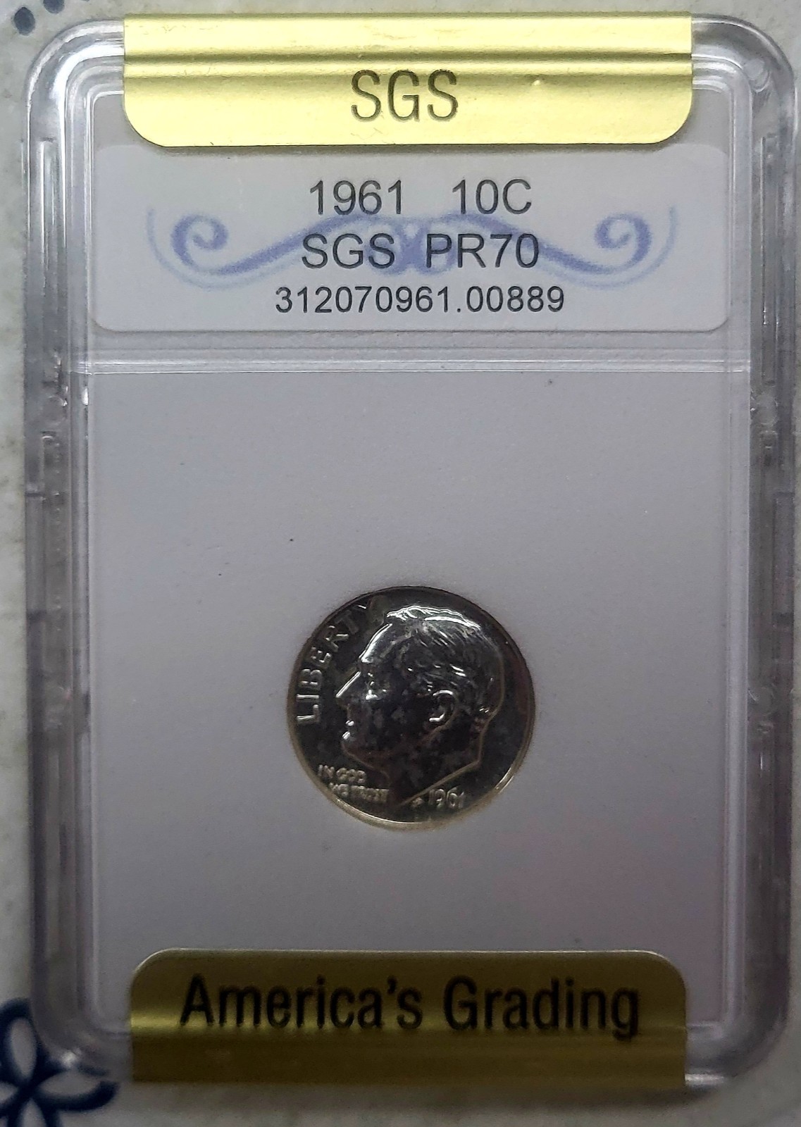 1961 Proof Roosevelt Silver Dime 90% silver 🔥🔥🔥🔥